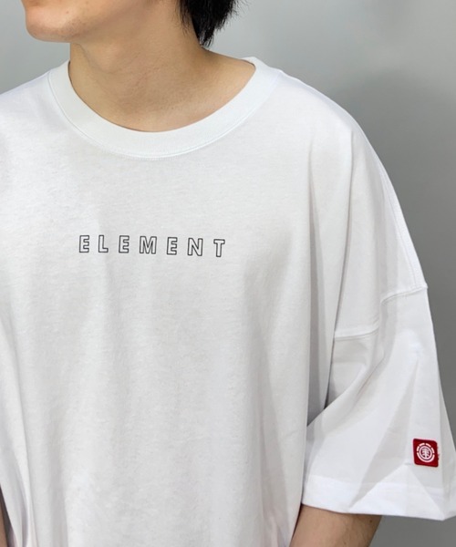 ELEMENT(エレメント)の「ELEMENT/エレメント ビッグシルエット バックプリントTシャツ BC021-253(Tシャツ/カットソー・メンズ・ホワイト/ブラック/グリーン・L/XL/M)」の5枚目の写真