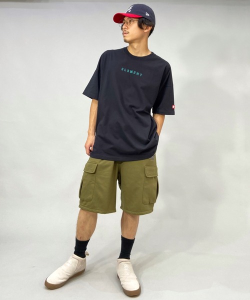ELEMENT(エレメント)の「ELEMENT/エレメント ビッグシルエット バックプリントTシャツ BC021-253(Tシャツ/カットソー・メンズ・ホワイト/ブラック/グリーン・L/XL/M)」の16枚目の写真