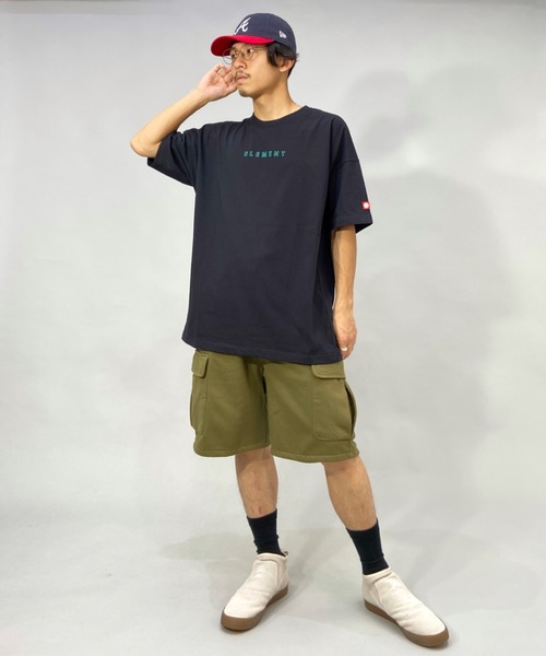 ELEMENT(エレメント)の「ELEMENT/エレメント ビッグシルエット バックプリントTシャツ BC021-253(Tシャツ/カットソー・メンズ・ホワイト/ブラック/グリーン・L/XL/M)」の17枚目の写真