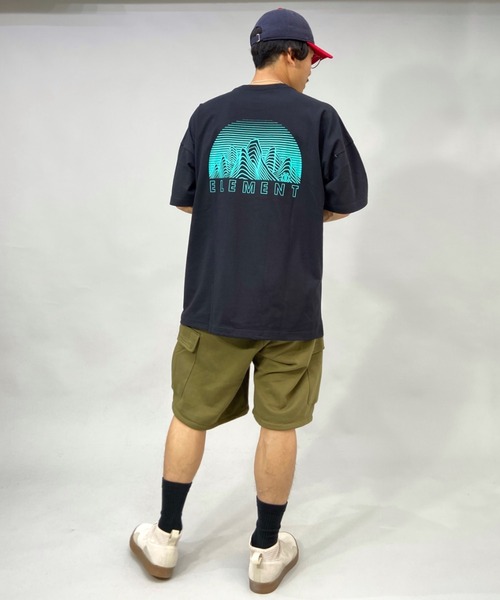 ELEMENT(エレメント)の「ELEMENT/エレメント ビッグシルエット バックプリントTシャツ BC021-253(Tシャツ/カットソー・メンズ・ホワイト/ブラック/グリーン・L/XL/M)」の18枚目の写真