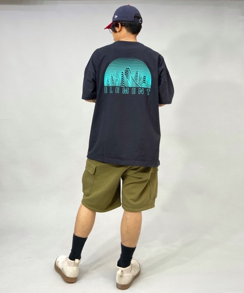 ELEMENT(エレメント)の「ELEMENT/エレメント ビッグシルエット バックプリントTシャツ BC021-253(Tシャツ/カットソー・メンズ・ホワイト/ブラック/グリーン・L/XL/M)」の19枚目の写真