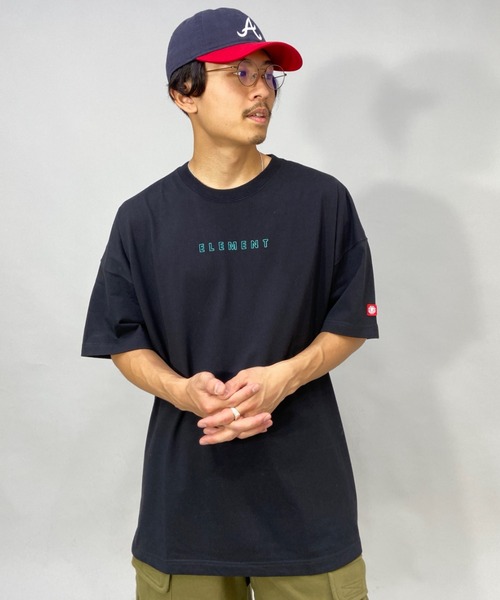 ELEMENT(エレメント)の「ELEMENT/エレメント ビッグシルエット バックプリントTシャツ BC021-253(Tシャツ/カットソー・メンズ・ホワイト/ブラック/グリーン・L/XL/M)」の12枚目の写真