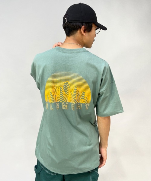 ELEMENT(エレメント)の「ELEMENT/エレメント ビッグシルエット バックプリントTシャツ BC021-253(Tシャツ/カットソー・メンズ・ホワイト/ブラック/グリーン・L/XL/M)」の22枚目の写真