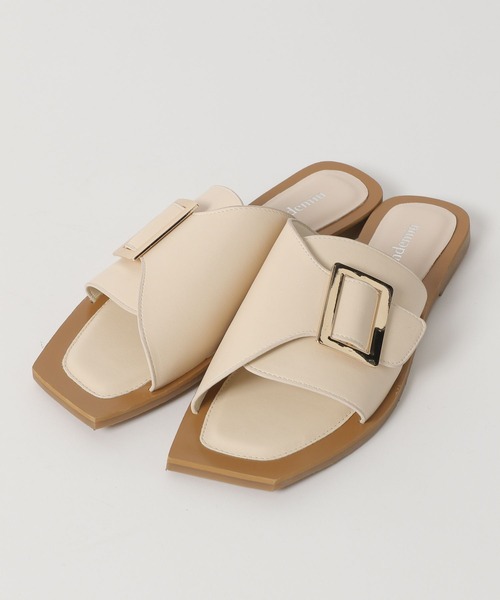 Andemiu（アンデミュウ）の「バックルフラットサンダル279666（サンダル・レディース・ホワイト/ブラック/ブラウン・S/M/L）」の5枚目の写真