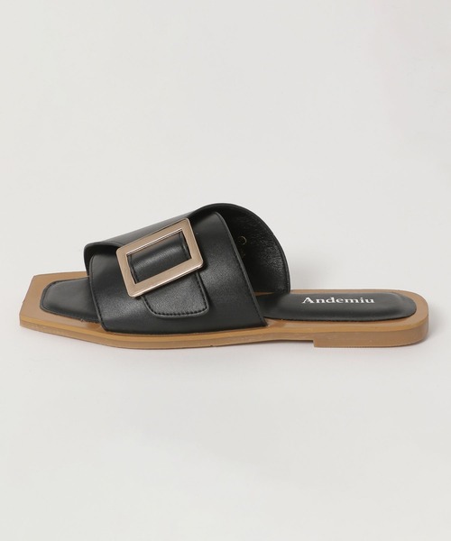Andemiu（アンデミュウ）の「バックルフラットサンダル279666（サンダル・レディース・ホワイト/ブラック/ブラウン・S/M/L）」の8枚目の写真