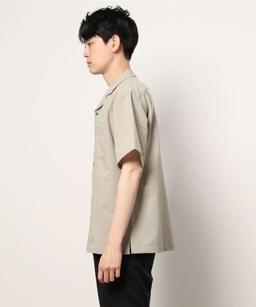 CAMP7(キャンプセブン)の「【CAMP7】シアサッカーシャツ(シャツ/ブラウス・メンズ・ネイビー/ベージュ・L/S/M/XL)」の3枚目の写真