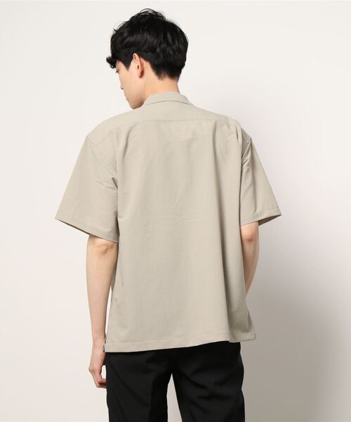 CAMP7(キャンプセブン)の「【CAMP7】シアサッカーシャツ(シャツ/ブラウス・メンズ・ネイビー/ベージュ・L/S/M/XL)」の4枚目の写真