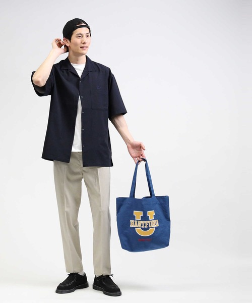 CAMP7(キャンプセブン)の「【CAMP7】シアサッカーシャツ(シャツ/ブラウス・メンズ・ネイビー/ベージュ・L/S/M/XL)」の8枚目の写真
