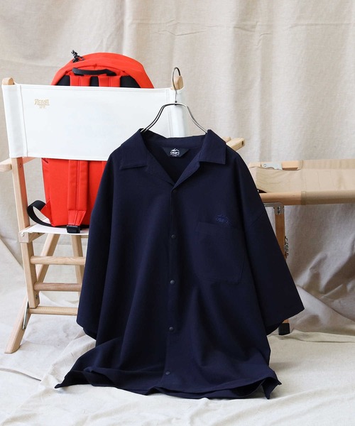 CAMP7(キャンプセブン)の「【CAMP7】シアサッカーシャツ(シャツ/ブラウス・メンズ・ネイビー/ベージュ・L/S/M/XL)」の10枚目の写真