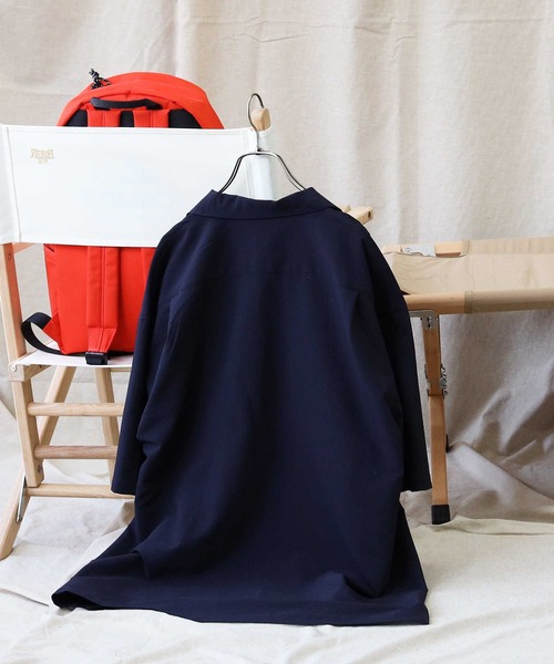 CAMP7(キャンプセブン)の「【CAMP7】シアサッカーシャツ(シャツ/ブラウス・メンズ・ネイビー/ベージュ・L/S/M/XL)」の11枚目の写真