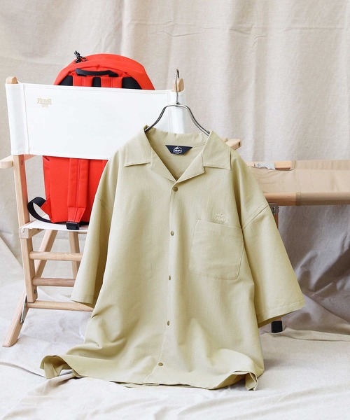 CAMP7(キャンプセブン)の「【CAMP7】シアサッカーシャツ(シャツ/ブラウス・メンズ・ネイビー/ベージュ・L/S/M/XL)」の20枚目の写真