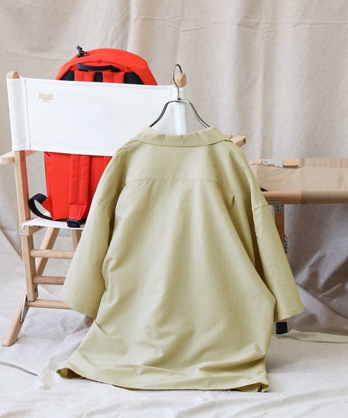 CAMP7(キャンプセブン)の「【CAMP7】シアサッカーシャツ(シャツ/ブラウス・メンズ・ネイビー/ベージュ・L/S/M/XL)」の21枚目の写真