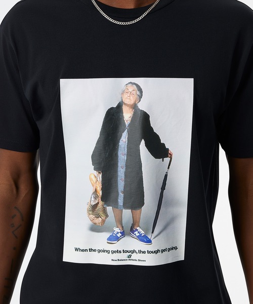 NEW BALANCE（ニューバランス）の「NB Essentials グランマTシャツ（Tシャツ/カットソー・メンズ・ホワイト/ブラック・SMALL/MEDIUM/LARGE/X-LARGE/XX-LARGE）」の9枚目の写真