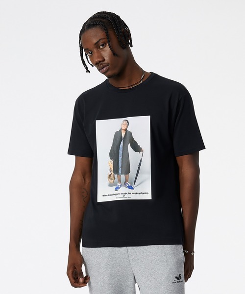 NEW BALANCE（ニューバランス）の「NB Essentials グランマTシャツ（Tシャツ/カットソー・メンズ・ホワイト/ブラック・SMALL/MEDIUM/LARGE/X-LARGE/XX-LARGE）」の10枚目の写真