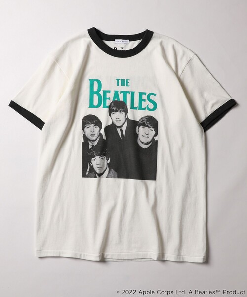 FREAK'S STORE(フリークスストア)の「WEB限定 THE BEATLES/ザ ビートルズ フォトプリント リンガーTシャツ/バックプリント(Tシャツ/カットソー・メンズ・チャコールグレー/オフホワイト/ナチュラル・SMALL/MEDIUM/LARGE)」の12枚目の写真