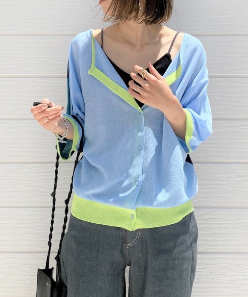 Q（キュー）の「2wayドルマンニット（ニット/セーター・レディース・ブラック系その他/グリーン系その他/ブルー系その他・MEDIUM）」の3枚目の写真