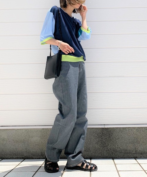 Q（キュー）の「2wayドルマンニット（ニット/セーター・レディース・ブラック系その他/グリーン系その他/ブルー系その他・MEDIUM）」の12枚目の写真