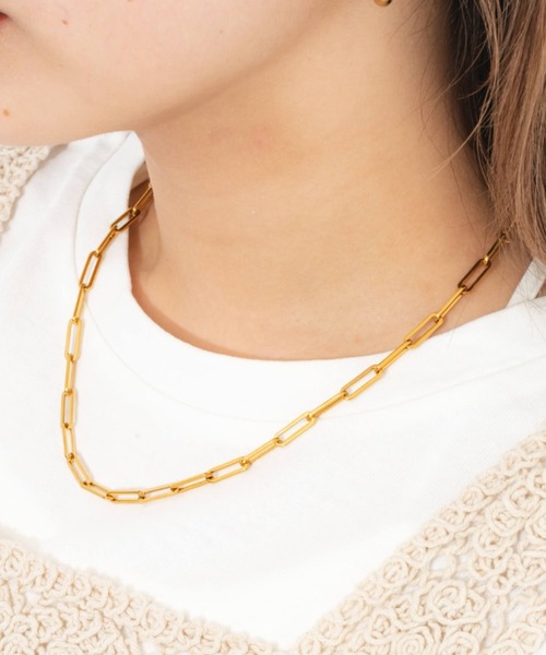 nemne store(ネンネストア)の「【accessory】チェーンネックレス(大)(ネックレス・レディース・シルバー/ゴールド・フリー)」の1枚目の写真