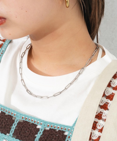 nemne store(ネンネストア)の「【accessory】チェーンネックレス(大)(ネックレス・レディース・シルバー/ゴールド・フリー)」の7枚目の写真