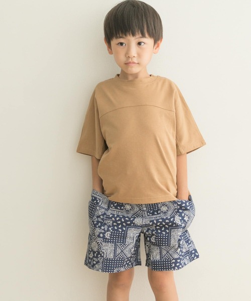 URBAN RESEARCH DOORS(アーバンリサーチドアーズ)の「メッシュスウィッチングドルマンTシャツ(KIDS)(Tシャツ/カットソー・キッズ・ベージュ/カーキ・135/120/105)」の7枚目の写真