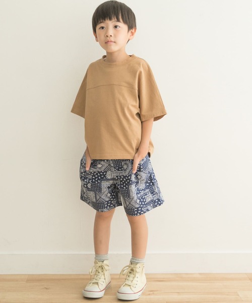 URBAN RESEARCH DOORS(アーバンリサーチドアーズ)の「メッシュスウィッチングドルマンTシャツ(KIDS)(Tシャツ/カットソー・キッズ・ベージュ/カーキ・135/120/105)」の11枚目の写真