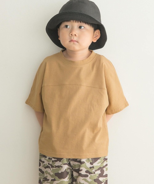URBAN RESEARCH DOORS(アーバンリサーチドアーズ)の「メッシュスウィッチングドルマンTシャツ(KIDS)(Tシャツ/カットソー・キッズ・ベージュ/カーキ・135/120/105)」の13枚目の写真