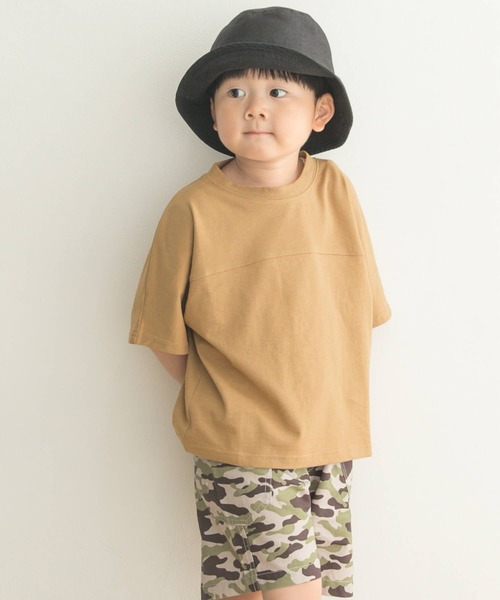 URBAN RESEARCH DOORS(アーバンリサーチドアーズ)の「メッシュスウィッチングドルマンTシャツ(KIDS)(Tシャツ/カットソー・キッズ・ベージュ/カーキ・135/120/105)」の14枚目の写真