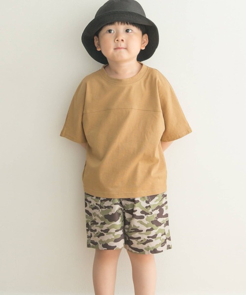 URBAN RESEARCH DOORS(アーバンリサーチドアーズ)の「メッシュスウィッチングドルマンTシャツ(KIDS)(Tシャツ/カットソー・キッズ・ベージュ/カーキ・135/120/105)」の15枚目の写真