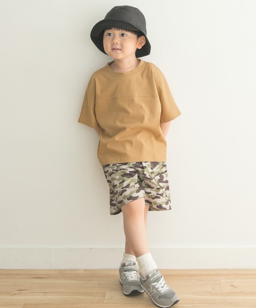 URBAN RESEARCH DOORS(アーバンリサーチドアーズ)の「メッシュスウィッチングドルマンTシャツ(KIDS)(Tシャツ/カットソー・キッズ・ベージュ/カーキ・135/120/105)」の17枚目の写真