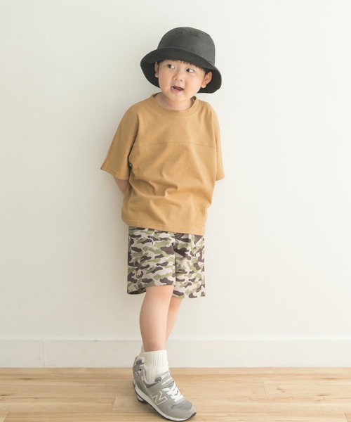 URBAN RESEARCH DOORS(アーバンリサーチドアーズ)の「メッシュスウィッチングドルマンTシャツ(KIDS)(Tシャツ/カットソー・キッズ・ベージュ/カーキ・135/120/105)」の18枚目の写真