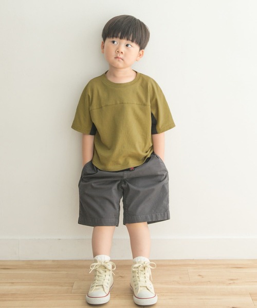 URBAN RESEARCH DOORS(アーバンリサーチドアーズ)の「メッシュスウィッチングドルマンTシャツ(KIDS)(Tシャツ/カットソー・キッズ・ベージュ/カーキ・135/120/105)」の20枚目の写真