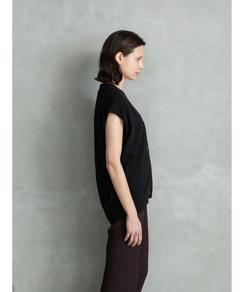 Enchainement Cotton Knit Vest 新品タグ付き ENCHAINEMENT / アンシェヌマン | 2022AW Block Knit Vest ブロック
