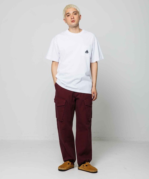 XLARGE（エクストララージ）の「MINI SLANTED OG LOGO S/S POCKET TEE（Tシャツ/カットソー・メンズ・グリーン/ブラック/ホワイト/パープル・XL/L/S/M）」の15枚目の写真