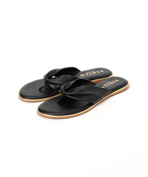 La TOTALITE（ラトータリテ）の「【VINILO/ヴィニーロ】トングフラットサンダル（サンダル・レディース・ブラック/ベージュ・38/36/37）」の15枚目の写真