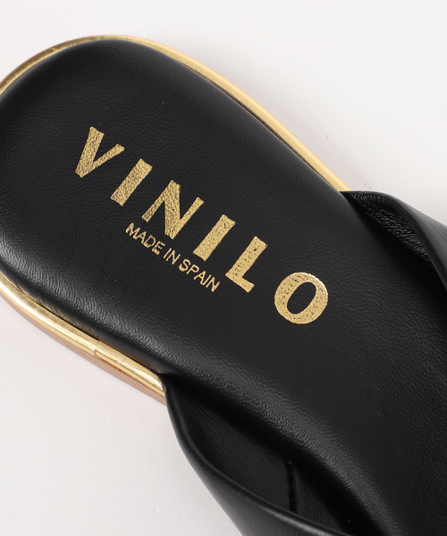 La TOTALITE（ラトータリテ）の「【VINILO/ヴィニーロ】トングフラットサンダル（サンダル・レディース・ブラック/ベージュ・38/36/37）」の21枚目の写真