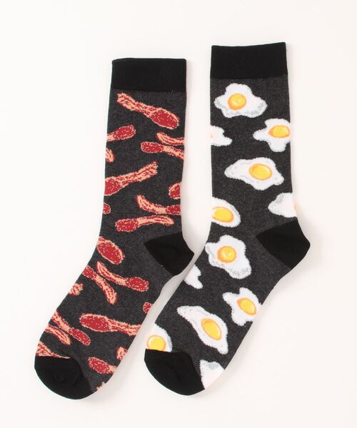 emesuelee（エメスーリー）の「バリエーションユニークソックス 動物 ストリート 可愛い（ソックス/靴下・レディース・スカイブルー/ネイビー/ブルー系4/ブラック系2/ブラック系1/ブルー系3/ブラック系3/ブルー系2/ブルー/ブラック/グリーン/ブラウン/グリーン系/ブラック系4/ブルー系5・フリー）」の6枚目の写真