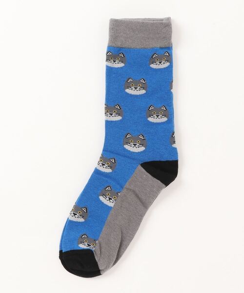 emesuelee（エメスーリー）の「バリエーションユニークソックス 動物 ストリート 可愛い（ソックス/靴下・レディース・スカイブルー/ネイビー/ブルー系4/ブラック系2/ブラック系1/ブルー系3/ブラック系3/ブルー系2/ブルー/ブラック/グリーン/ブラウン/グリーン系/ブラック系4/ブルー系5・フリー）」の12枚目の写真