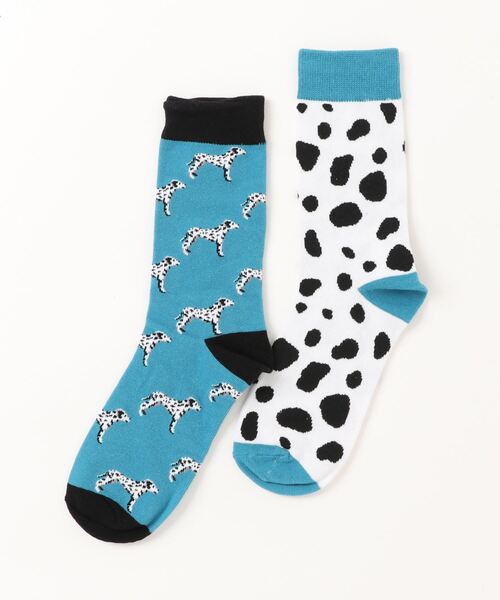 emesuelee（エメスーリー）の「バリエーションユニークソックス 動物 ストリート 可愛い（ソックス/靴下・レディース・スカイブルー/ネイビー/ブルー系4/ブラック系2/ブラック系1/ブルー系3/ブラック系3/ブルー系2/ブルー/ブラック/グリーン/ブラウン/グリーン系/ブラック系4/ブルー系5・フリー）」の14枚目の写真