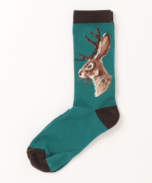 emesuelee（エメスーリー）の「バリエーションユニークソックス 動物 ストリート 可愛い（ソックス/靴下・レディース・スカイブルー/ネイビー/ブルー系4/ブラック系2/ブラック系1/ブルー系3/ブラック系3/ブルー系2/ブルー/ブラック/グリーン/ブラウン/グリーン系/ブラック系4/ブルー系5・フリー）」の7枚目の写真