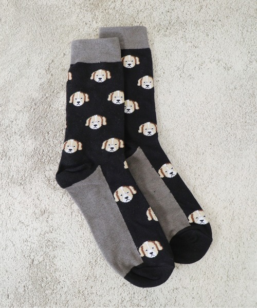 emesuelee（エメスーリー）の「バリエーションユニークソックス 動物 ストリート 可愛い（ソックス/靴下・レディース・スカイブルー/ネイビー/ブルー系4/ブラック系2/ブラック系1/ブルー系3/ブラック系3/ブルー系2/ブルー/ブラック/グリーン/ブラウン/グリーン系/ブラック系4/ブルー系5・フリー）」の18枚目の写真