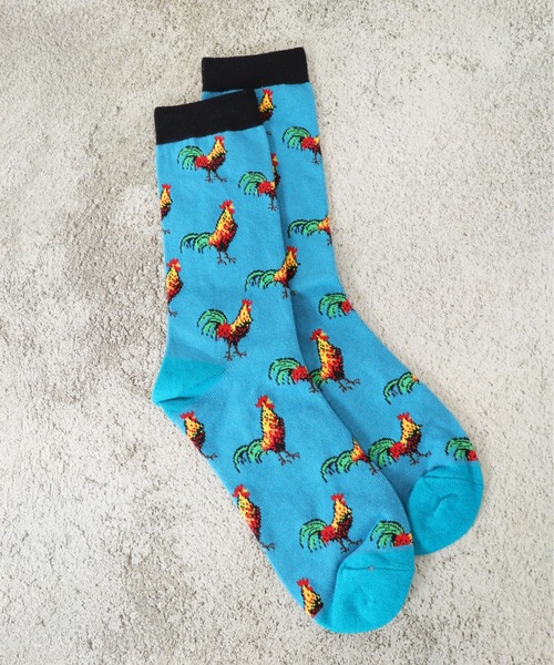 emesuelee（エメスーリー）の「バリエーションユニークソックス 動物 ストリート 可愛い（ソックス/靴下・レディース・スカイブルー/ネイビー/ブルー系4/ブラック系2/ブラック系1/ブルー系3/ブラック系3/ブルー系2/ブルー/ブラック/グリーン/ブラウン/グリーン系/ブラック系4/ブルー系5・フリー）」の17枚目の写真