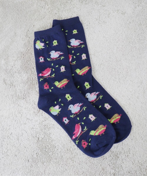 emesuelee（エメスーリー）の「バリエーションユニークソックス 動物 ストリート 可愛い（ソックス/靴下・レディース・スカイブルー/ネイビー/ブルー系4/ブラック系2/ブラック系1/ブルー系3/ブラック系3/ブルー系2/ブルー/ブラック/グリーン/ブラウン/グリーン系/ブラック系4/ブルー系5・フリー）」の19枚目の写真