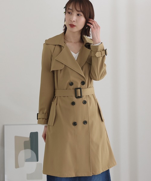 ElegChic(エレグシック)の「トレンチコート(トレンチコート・レディース・ベージュ/キャメル・L/M)」の2枚目の写真