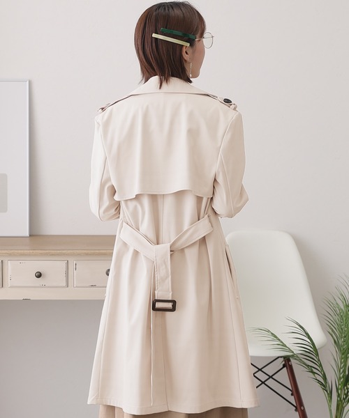 ElegChic(エレグシック)の「トレンチコート(トレンチコート・レディース・ベージュ/キャメル・L/M)」の5枚目の写真