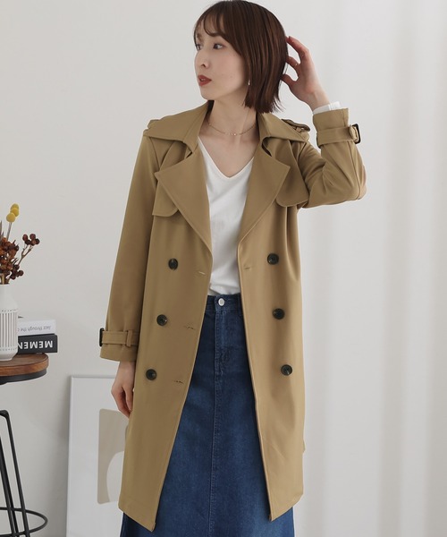 ElegChic(エレグシック)の「トレンチコート(トレンチコート・レディース・ベージュ/キャメル・L/M)」の7枚目の写真
