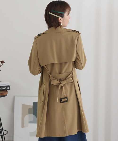 ElegChic(エレグシック)の「トレンチコート(トレンチコート・レディース・ベージュ/キャメル・L/M)」の9枚目の写真