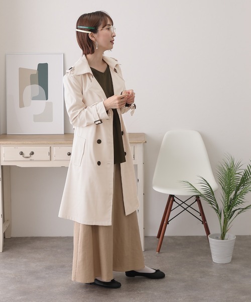 ElegChic(エレグシック)の「トレンチコート(トレンチコート・レディース・ベージュ/キャメル・L/M)」の19枚目の写真