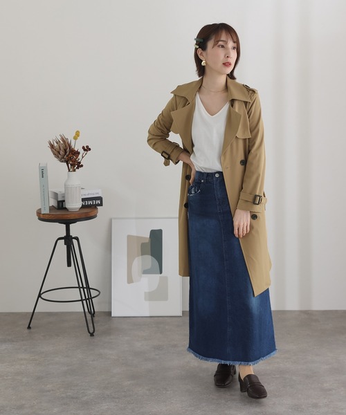 ElegChic(エレグシック)の「トレンチコート(トレンチコート・レディース・ベージュ/キャメル・L/M)」の20枚目の写真