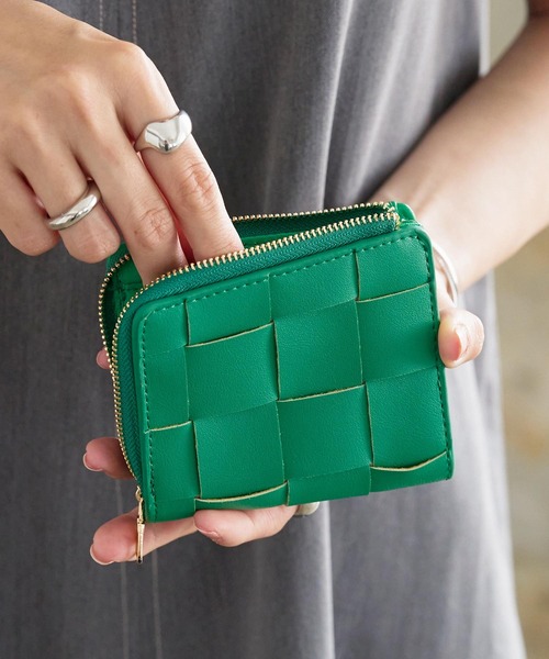 KOBE LETTUCE（コウベレタス）の「イントレチャートミニウォレット（財布・レディース・ラベンダー/ホワイト/ブラック/グリーン/シルバー/キャメル/イエロー・FREE）」の3枚目の写真