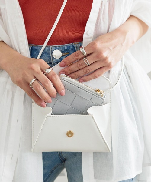 KOBE LETTUCE（コウベレタス）の「イントレチャートミニウォレット（財布・レディース・ラベンダー/ホワイト/ブラック/グリーン/シルバー/キャメル/イエロー・FREE）」の17枚目の写真